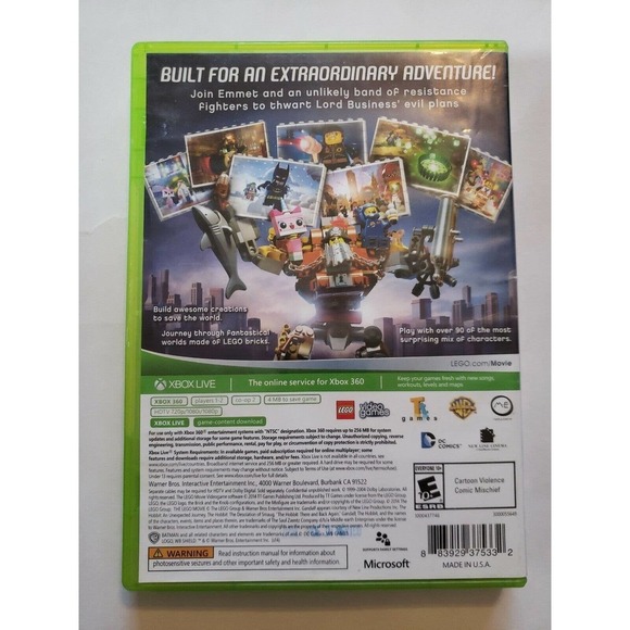 The LEGO Movie Videogame (Microsoft Xbox 360, 2014) - Picture 2 of 3